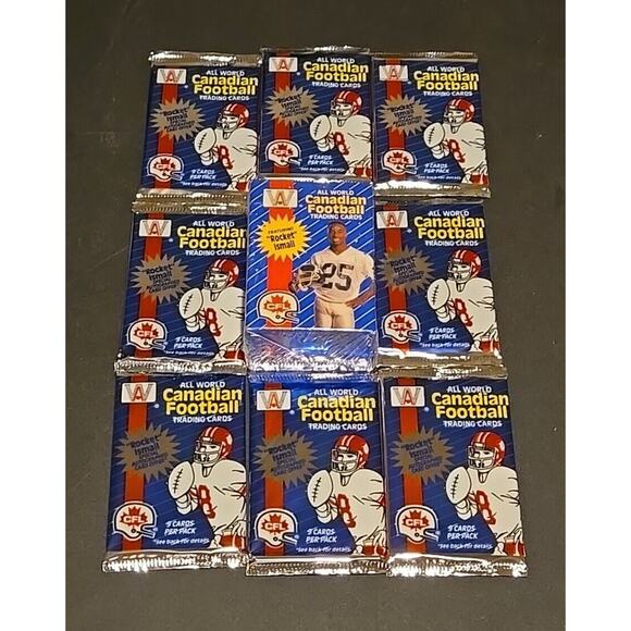 All World Canadian Football 1991 Set And Packs Lot - Picture 1 of 5